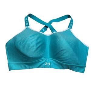 Under Armour Women’s 1X Teal Athletic Sports Bra